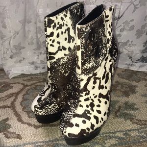 Rachel Zoe Pamela Calf Hair Platform Heels